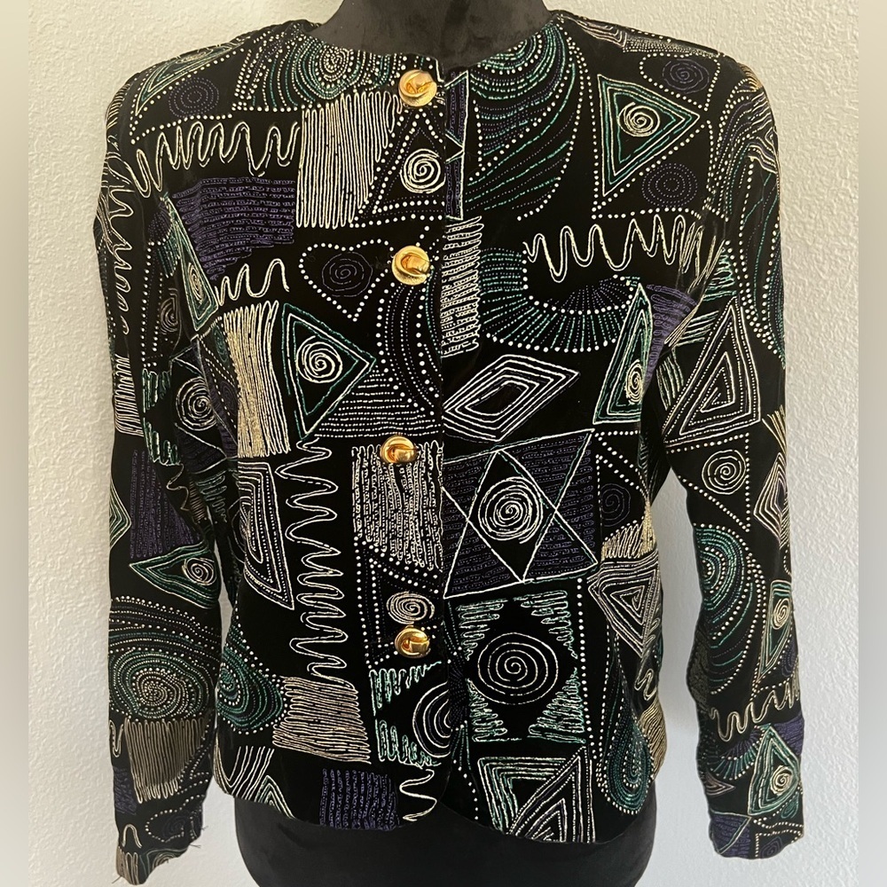 Velvet Vintage Blazer 80's-90's. Made in the U.S.A.